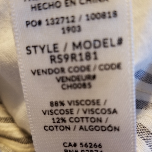 STRIPE Smocked ,Tank Top, NWT Plus size - Picture 7 of 8